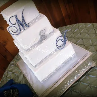 a wedding cake