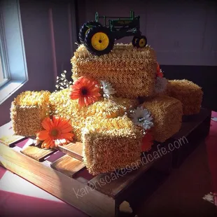 Hay bale cake