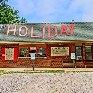 the front of the restaurant