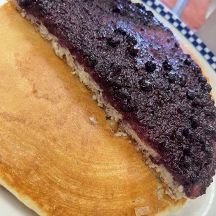 Pancakes with berry sauce