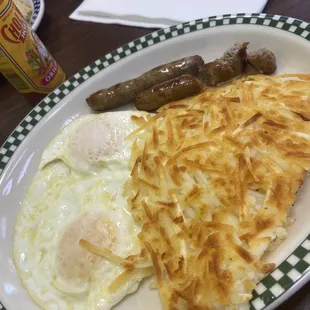 #4. Two Sausage Links Lighter Side, comes with toast. Cooked perfectly :)