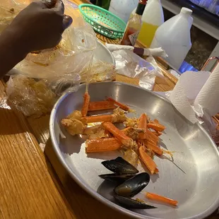 a plate of food on a table