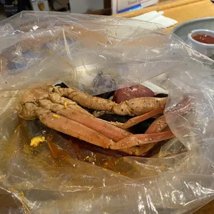 Snow Crab Leg per 1/2 lb Potato Egg