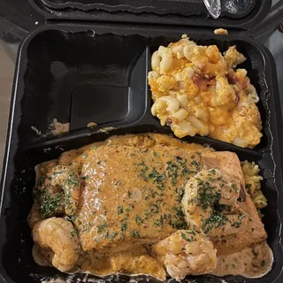 Cajun Salmon with Shrimp