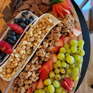 Charcuterie boards are available for both large groups and individuals