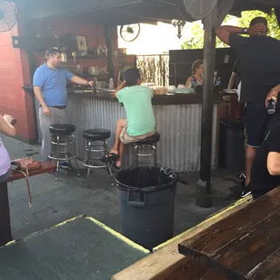 Pop up kitchen at Handsome Willy's