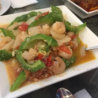 Ampalaya con Camarones