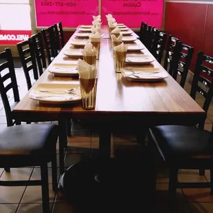 sushi and sashimi, interior