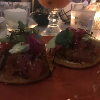 Ahi Poke Tostadas