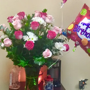 My beautiful flowers for my birthday from Karina's Flowers