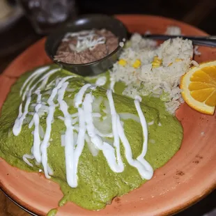 Crab &amp; shrimp enchiladas