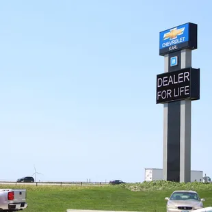 Look for our sign off of I-80