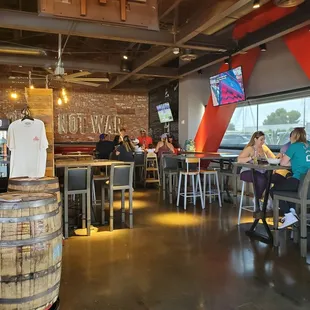 Seating area near bar