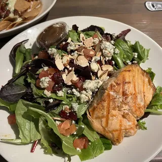 Mixed Organic Salad with Salmon