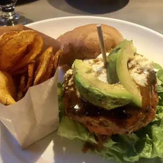 Cotija Avocado Turkey Burger