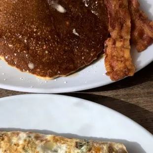 pancakes and bacon