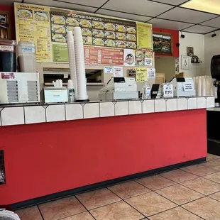 the interior of the restaurant