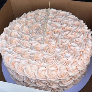 Beautiful tres leches cake. DELICIOUS