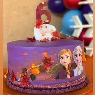 a frozen princess birthday cake