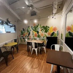 the dining area