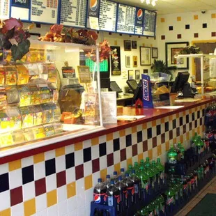 the interior of the restaurant