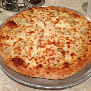Crab pizza