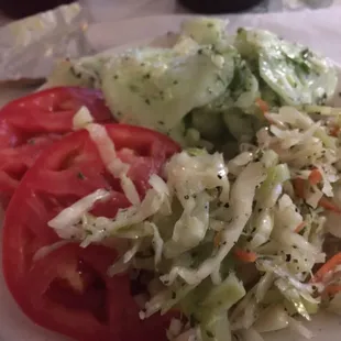 Dinner salad included with the prime rib special