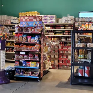 the inside of a grocery store