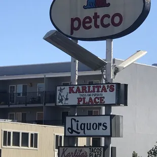 Signage from Woodside Road