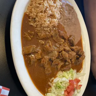 Carne Guisada Plate