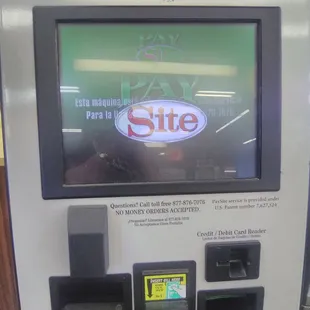 Have a pay site machine inside to pay your bills