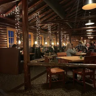 Dining room of cabin