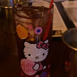 Hello kitty drink