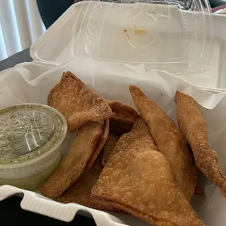 Pineapple Cheese Wontons