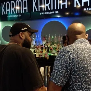 At karma with the boys