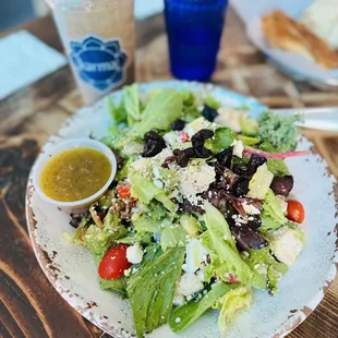 a plate of salad