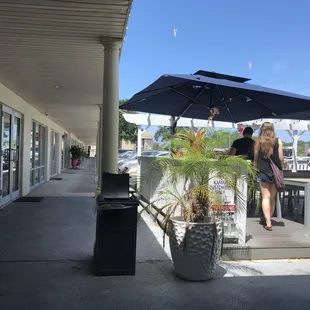 Outdoor patio of Karma