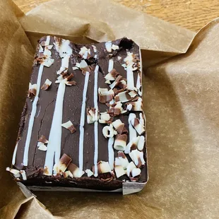 Tuxedo brownie