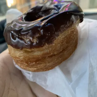 Chocolate glazed kronut