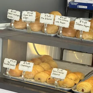 So many kolaches to choose from.  I got there mid-morning, will go earlier next time.