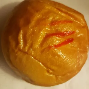 Same kolache before the surprise. I wonder if the markings represent the type ... If so, someone got things a bit confused.