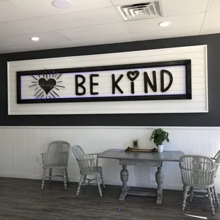 a be kind sign