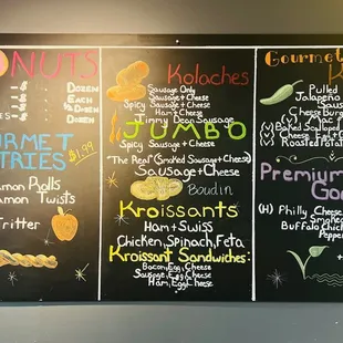 Wall Menu