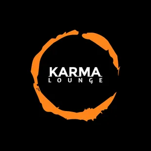 the logo for karma lounge