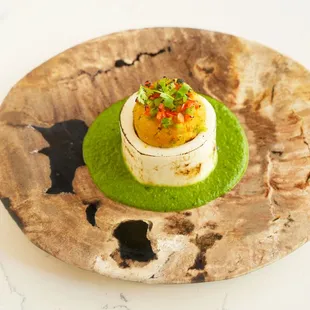 Stuffed Turnip with Pistachio Gravy