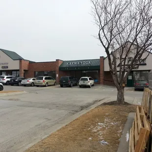 Karma Yoga storefront, right next to Starbucks.