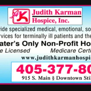 Affiliated with the hospice.