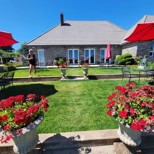 Tasting room in the backyard