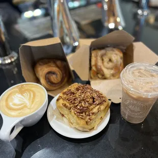 The cinnamon roll &amp; sticky bun was mouthwatering.