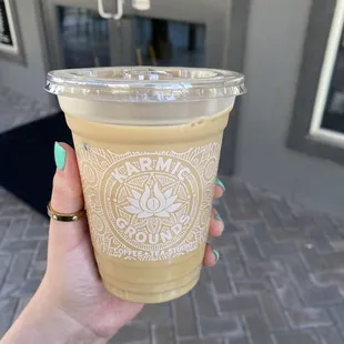 Iced maple brown sugar spice latte